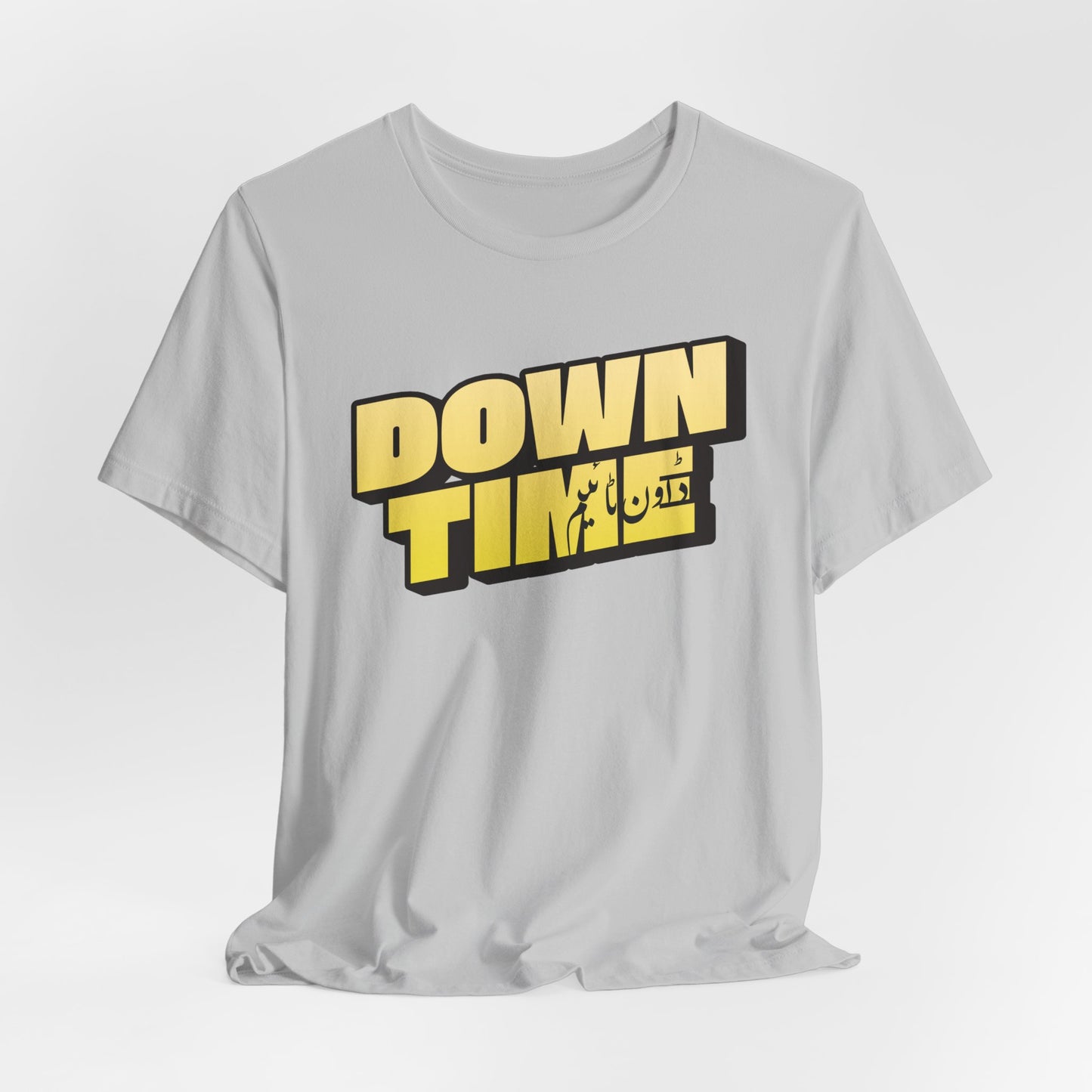 Down Time – Bilingual Urdu-English Pun T-Shirt | Desi Slang Humor Tee