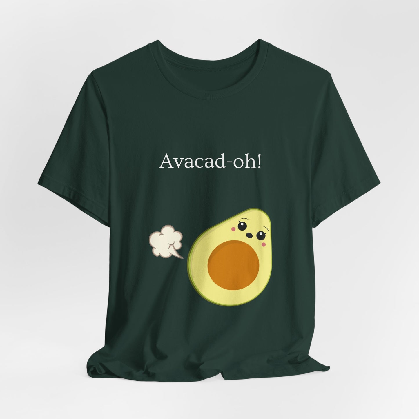 Avacad-oh! Funny Avocado Pun Shirt – Cute Kawaii Food Tee - Scripted Expression