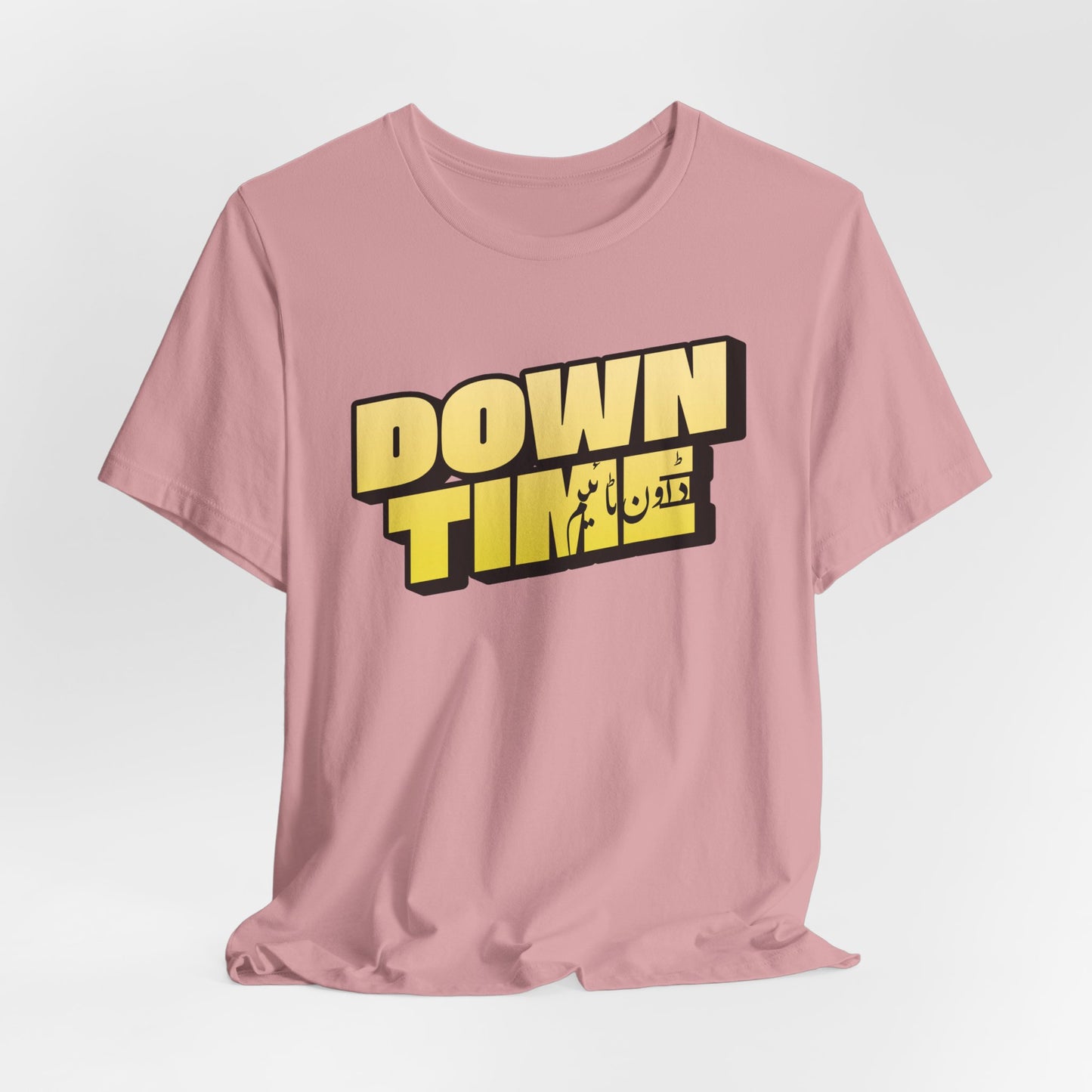 Down Time – Bilingual Urdu-English Pun T-Shirt | Desi Slang Humor Tee