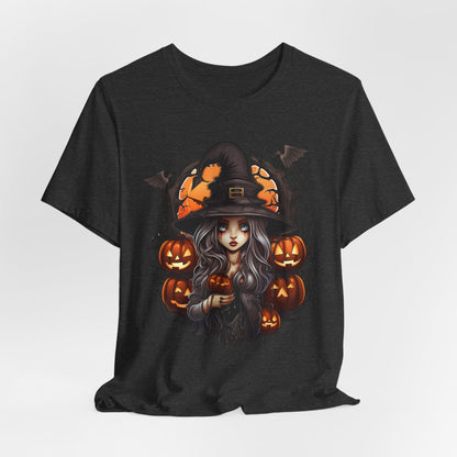 Halloween Witch & Pumpkin Tee