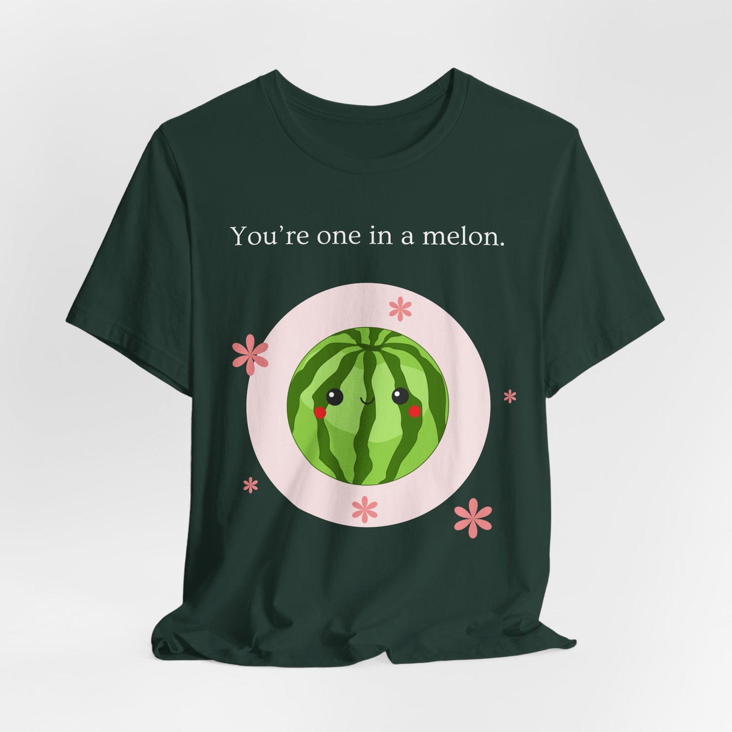 You’re One in a Melon – Cute Watermelon Pun T-Shirt | Kawaii Fruit Tee