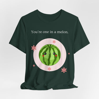 You’re One in a Melon – Cute Watermelon Pun T-Shirt | Kawaii Fruit Tee