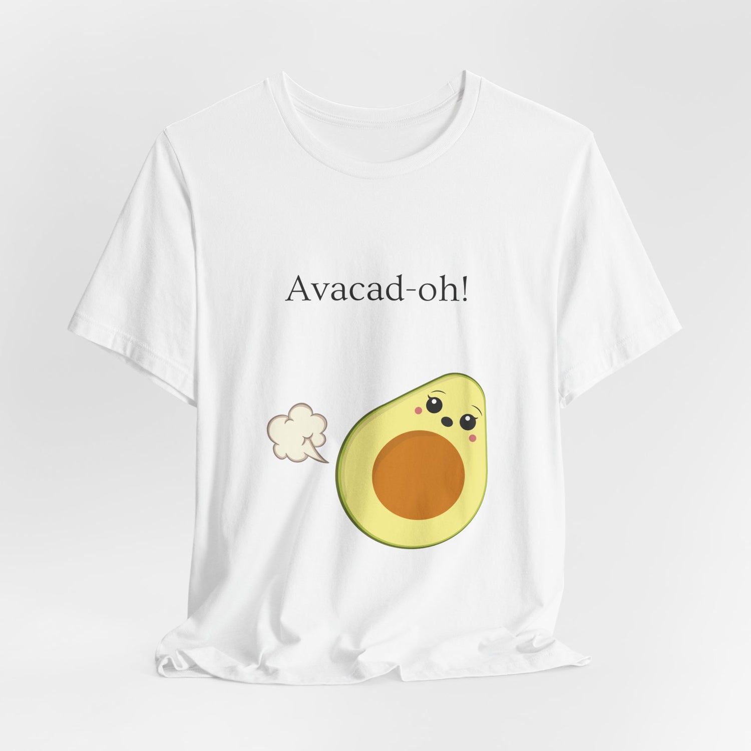 Avacad-oh! Funny Avocado Pun Shirt – Cute Kawaii Food Tee - Scripted Expression