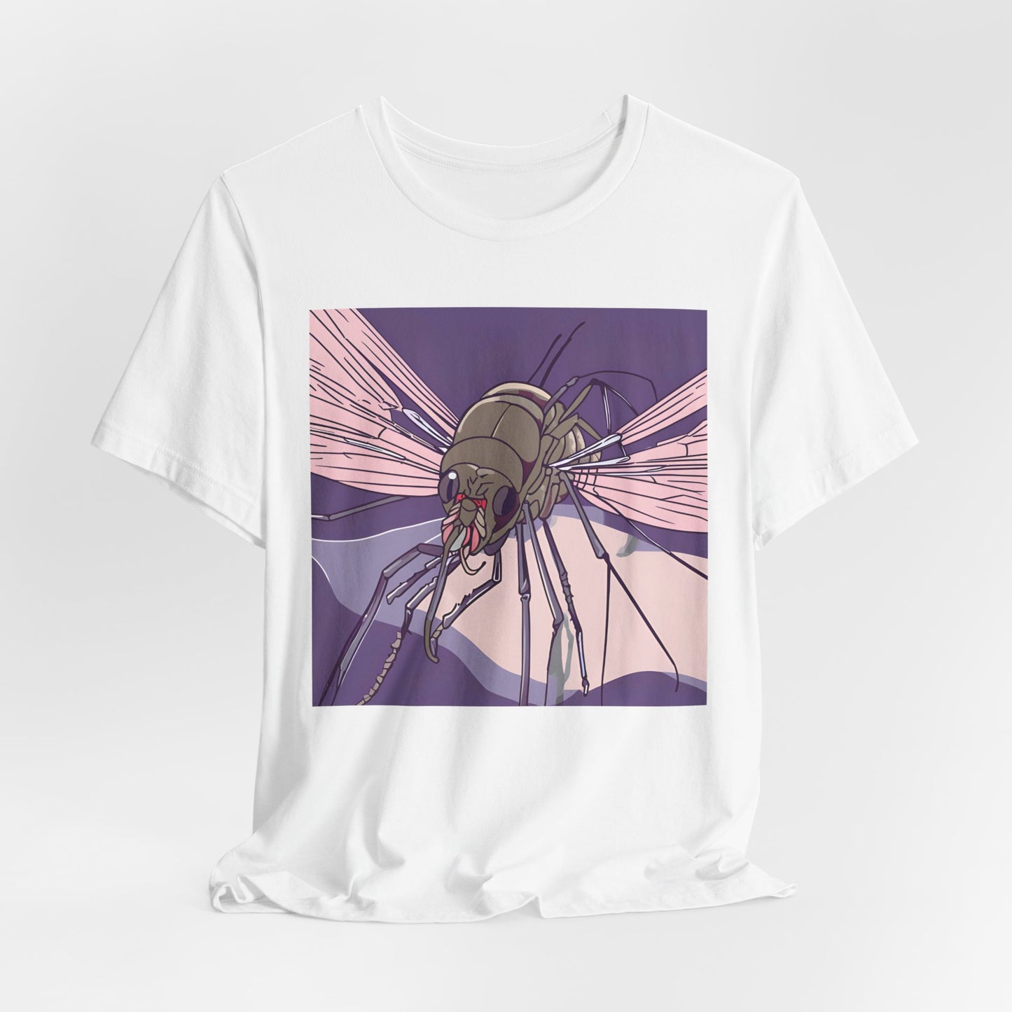 Funny Mosquito Unisex Tee - 'I Have Shared Your Address with a Mosquito' - Scripted Expression