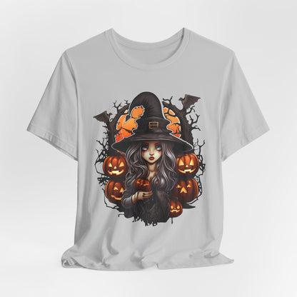 Halloween Witch & Pumpkin Tee